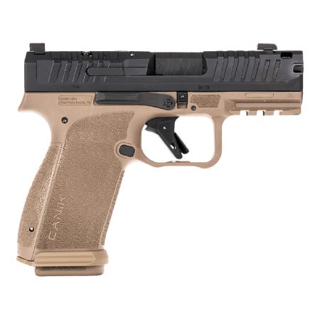 Canik HG8329BDN Mete MC9 Prime Sub-Compact Frame 9mm Luger 10+1 3.64" Black Black Steel Serrated Slide, Flat Dark Earth Polymer Frame w/Picatinny Rail, Textured Grip