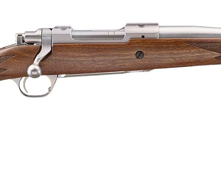 Ruger 67104 Hawkeye Hunter 308 Win 4+1 16.60" Satin Threaded Barrel, Satin Stainless Steel Receiver w/Integral Scope Mount, American Walnut Fixed Stock, Right Hand