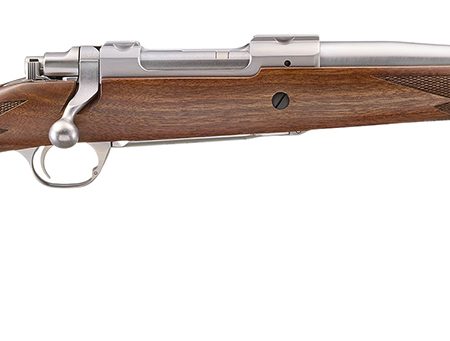 Ruger 67107 Hawkeye Hunter 358 Win 4+1 16.60" Satin Threaded Barrel, Satin Stainless Steel Receiver w/Integral Scope Mount, American Walnut Fixed Stock, Right Hand