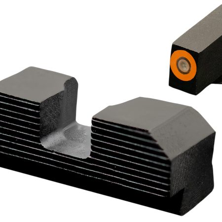 XS Sights GLM019P4N Minimalist Night Sight Set Orange Tritium Front/Black Oxide Frame Compatible w/Glock 43X/48
