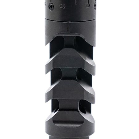 Armaspec ARM1932-BLK Muzzle Brake Harmonics-Tuner Black Stainless Steel 5/8x24 Threads 30 Cal