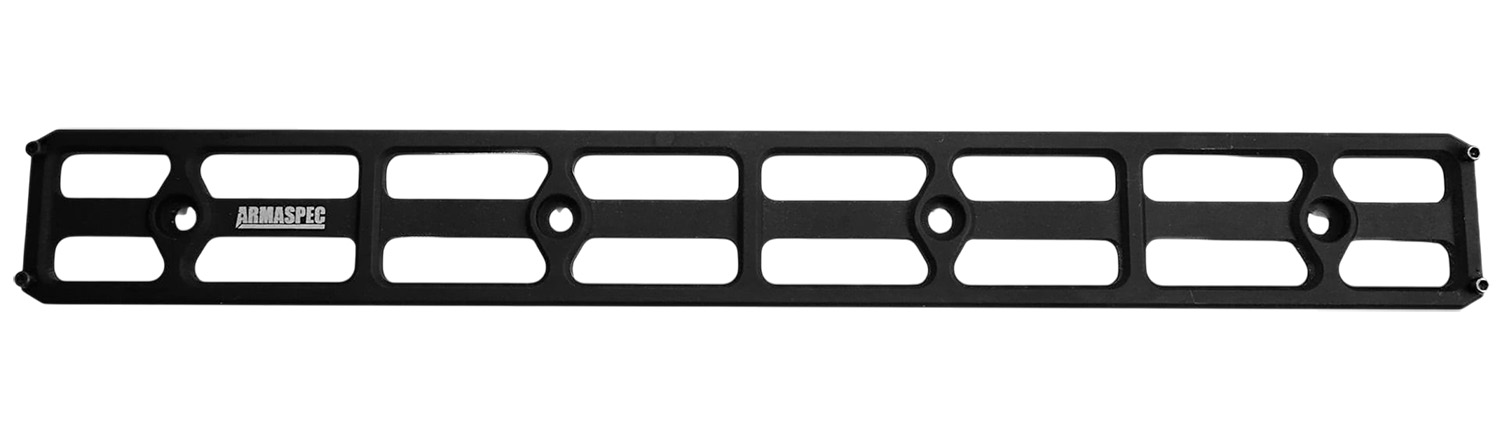Armaspec ARM621-12 ARCA Rail 12 Slot M-LOK Black Aluminum Compatible w/ AR-15/10 MLOK Rails