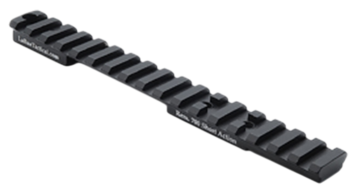 Larue Tactical LT113S0MOA Top Rail Black Fits Remington 700 Short Action 0 MOA