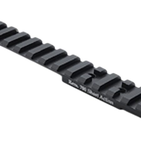Larue Tactical LT113L0MOA Top Rail Black Fits Remington 700 Long Action 0 MOA