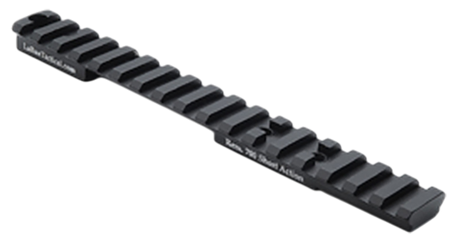 Larue Tactical LT113L0MOA Top Rail Black Fits Remington 700 Long Action 0 MOA