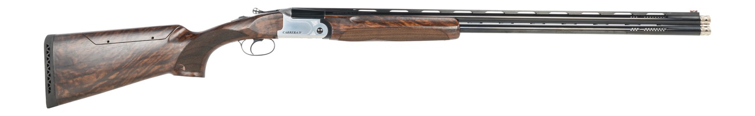 F.A.I.R. FRDCIV2030 Carrera IV 20 Gauge Break Open 2rd 30" Blued Over/Under Ported Barrel, Engraved Nickel Receiver, Walnut w/Adj Comb Stock, Technichoke XP70 Choke System