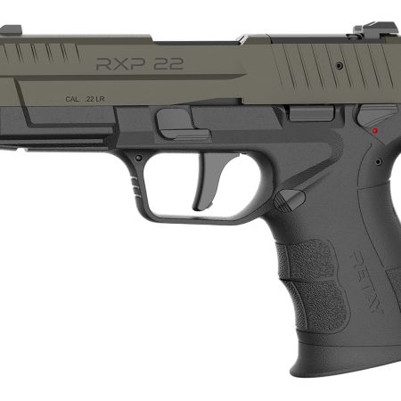 Retay USA RXP22BLKODSL10TH RXP 22 LR 10+1 4" Threaded Barrel, OD Green Cerakote Optic Ready/Serrated Slide, Black Cerakote Polymer Frame w/Accessory Rail, RMR/RMSc Footprint