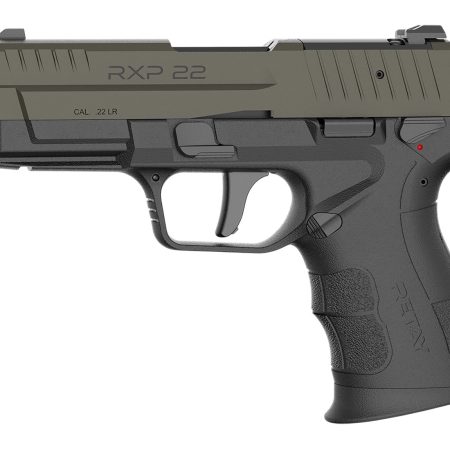 Retay USA RXP22BLKODSL13TH RXP 22 LR 13+1 4" Threaded Barrel, OD Green Cerakote Optic Ready/Serrated Slide, Black Cerakote Polymer Frame w/Accessory Rail, RMR/RMSc Footprint