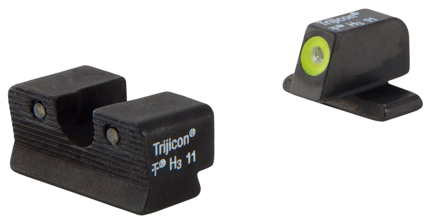 Trijicon 600751 HD Night Sights Green/Tritium Yellow Outline Front Sight-Green Tritium Black Outline Rear Sight Springfield XD-S/XD-E