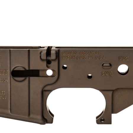 Griffin Armament MK1SLFDE MK1 Stripped Lower Receiver AR-15 Terra Brown Aluminum