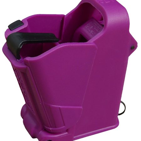 Maglula UP60PR UpLULA Loader & Unloader Double & Single Stack Style made of Polymer with Purple Finish for 9mm Luger, 45 ACP Pistols