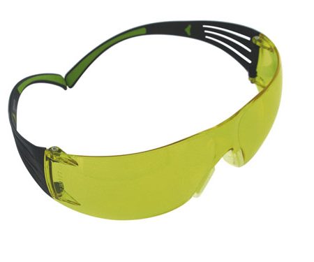 Peltor SF4003PK6 Sport SecureFit 400 Adult Clear/Amber/Gray Lens Anti-Scratch Polycarbonate Black Frame 3 Pack