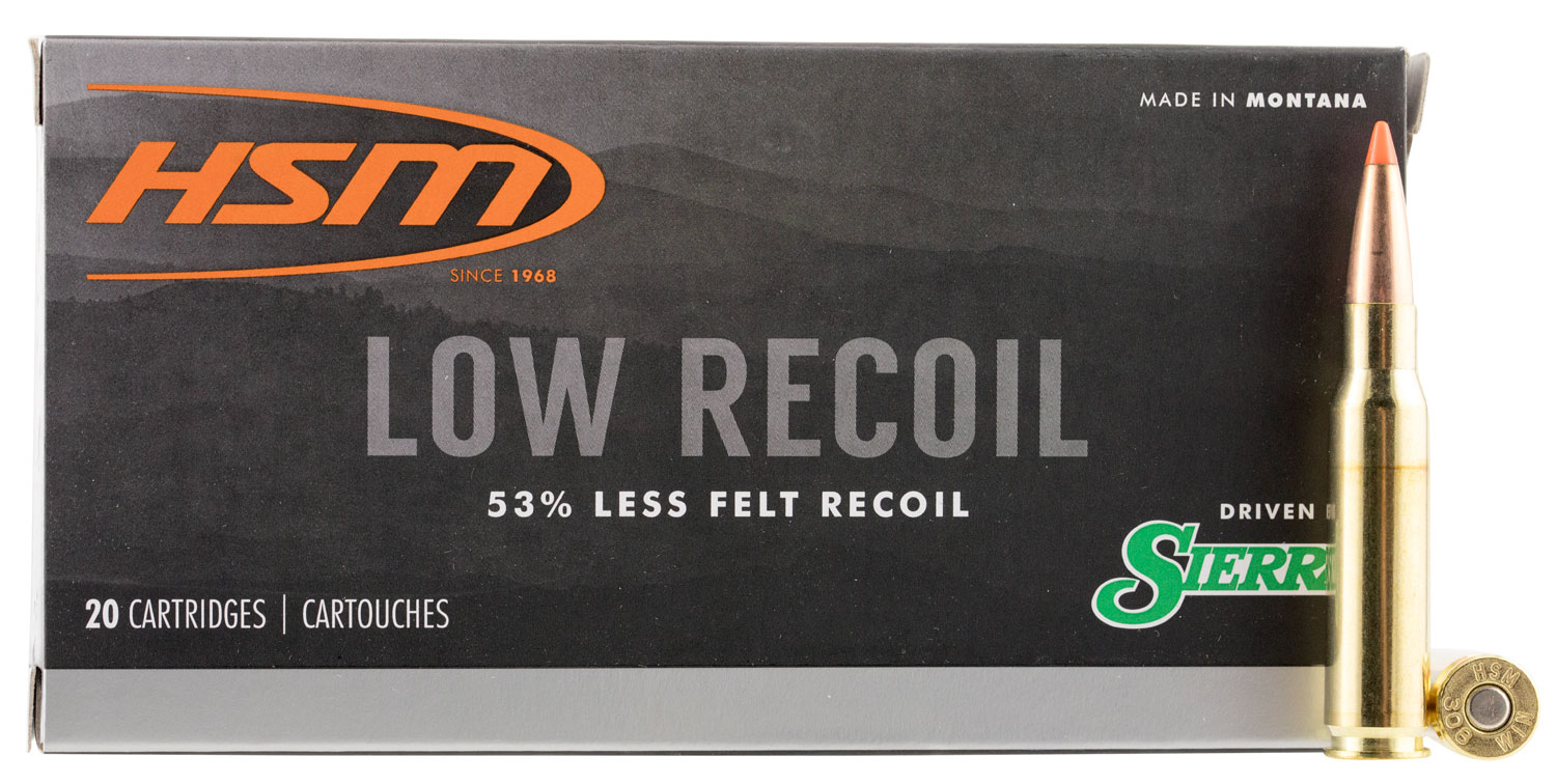 HSM 30844N Low Recoil 308 Win 150 gr Orange Polymer Tip 20 Per Box/ 25 Case