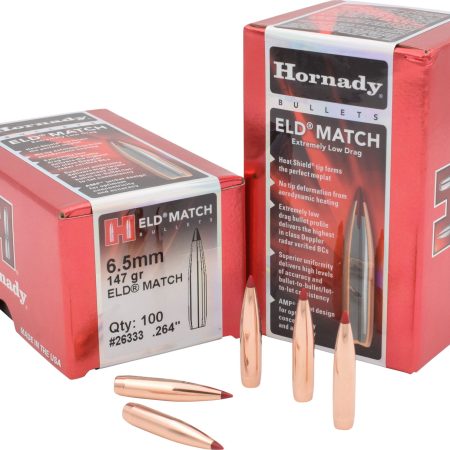 Hornady 26333 ELD Match  6.5mm .264 147 gr Extremely Low Drag Match 100 Per Box/ 15 Case