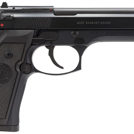 Beretta USA J92M9A0 M9 Full Size Frame 9mm Luger 10+1, 4.90" Steel Barrel, Black Bruniton Serrated Steel Slide & Aluminum Frame w/Beavertail, Ambidextrous
