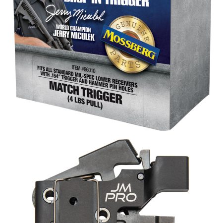 Mossberg 96010 JM Pro  Adjustable Match AR Drop-In Trigger, Fits AR15s & AR10s w/.154" Trigger & Hammer Pin Holes, Factory-Set 4 Pound Pull Weight