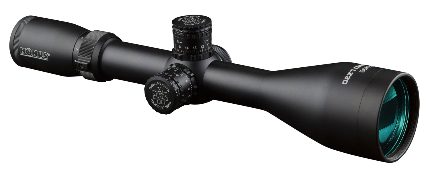 Konus 7181 KonusPro LZ-30 Matte Black 3-12x56mm 30mm Tube Dual Illuminated Engraved 30/30 Crosshair Reticle