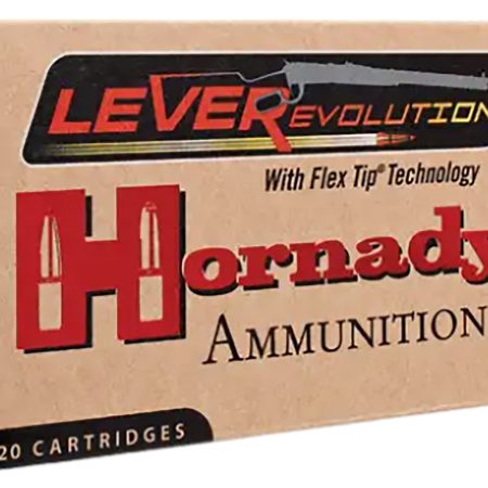 Hornady 82747 LEVERevolution  45-70Gov 325gr Flex Tip eXpanding 20 Per Box/10 Case