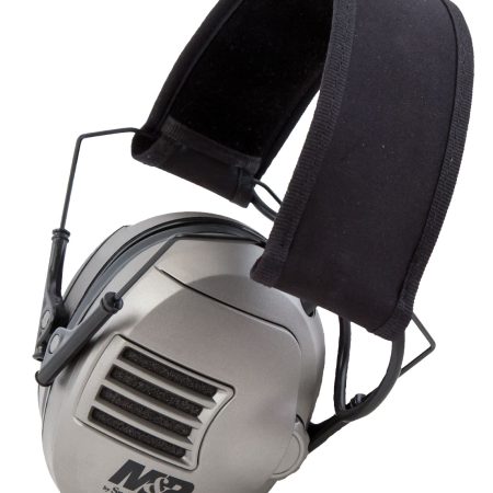 M&P Accessories 110041 Alpha Electronic Muff Polymer 23 dB Over the Head Gray/Black Adult 1 Pair