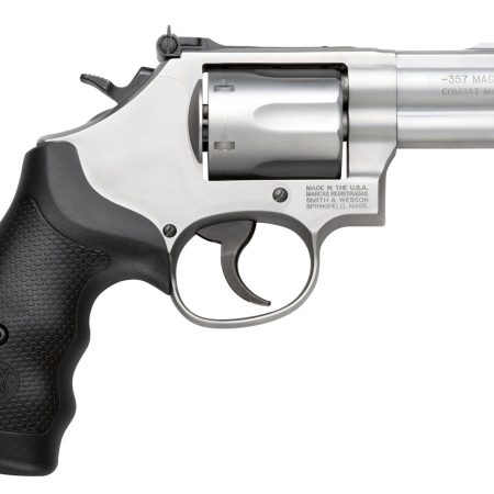 Smith & Wesson 10061 Model 66 Combat Magnum 357 Mag or 38 S&W Spl +P Stainless Steel 2.75" 2 Piece Barrel, 6 Shot   K-Frame, Full-length Extractor Rod, Synthetic Grip, Internal Lock