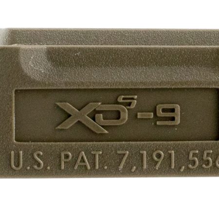 Springfield Armory XDS5901MFDE Backstrap Sleeve  made of Polymer with Flat Dark Earth Finish & 1 Piece Design for 9mm Luger Springfield XD-S with #1 Backstrap & 3.30" Barrel