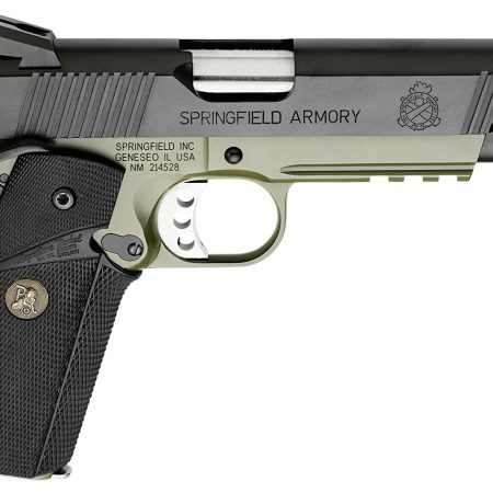 Springfield Armory PX9105MLCA18 1911 Loaded Operator *CA Compliant 45 ACP 5" 7+1 OD Green Armory Kote Black Armory Kote Carbon Steel Slide Black Wraparound Rubber Grip