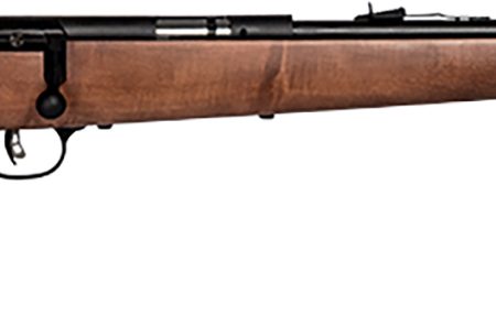Savage Arms 60702 Mark I G Youth 22 Long/22 Short/22 LR 1rd 19" Black Satin Button Rifled Barrel, Satin Black Drilled & Tapped Carbon Steel Receiver, Satin Brown Fixed Wood Stock, Right Hand