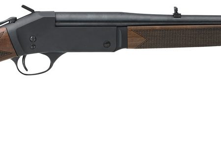 Henry H01544 Single Shot 44 Rem Mag Caliber with 1rd Capacity, 22" Barrel, Overall Blued Metal Finish & American Walnut Stock, Right Hand (Full Size)