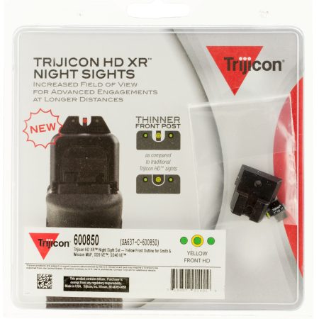 Trijicon 600850 HD XR Night Sights Green/Tritium Yellow Outline Front Sight-Green Tritium Black Outline Rear Sight Smith & Wesson M&P/M&P M2.0/SD9 VE