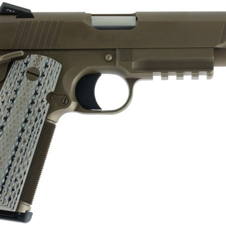 Colt Mfg O1070CQB Limited Edition Government 45 ACP 8+1, 5" Stainless National Match Barrel, Desert Sand Serrated Steel Slide & Frame w/Picatinny Rail, Scalloped Gray G10 Grip, Ambidextrous