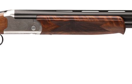 Stevens 22594 555 E 28 Gauge Break Open 2.75" 2rd 26" Black Satin Over/Under Vent Rib Barrel, Engraved Satin Silver Aluminum Receiver, Fixed Satin Turkish Walnut Stock, Ambidextrous