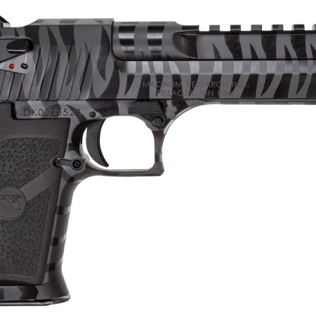 Magnum Research DE50BTS Desert Eagle Mark XIX 50 AE 6" 7+1 Black Carbon Steel with Tiger Stripes Frame & Slide Black Polymer Grip
