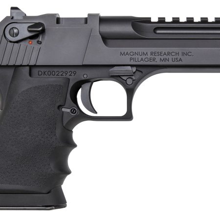 Magnum Research DE445IMB Desert Eagle L5 44 Rem Mag 5" with Muzzle Brake 8+1 Black Hardcoat Anodized Aluminum Frame Black Carbon Steel Slide Black Hogue Wraparound Grip