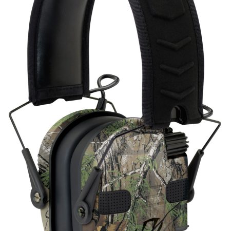 Walker's GWPRSEQMCMO Razor Slim Electronic Muff 23 dB Over the Head Realtree Xtra/Black Polymer