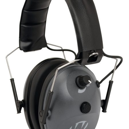 Walker's GWPWLK1MEM Single Mic Electronic Muff 24 dB Over the Head Gray/Black Polymer