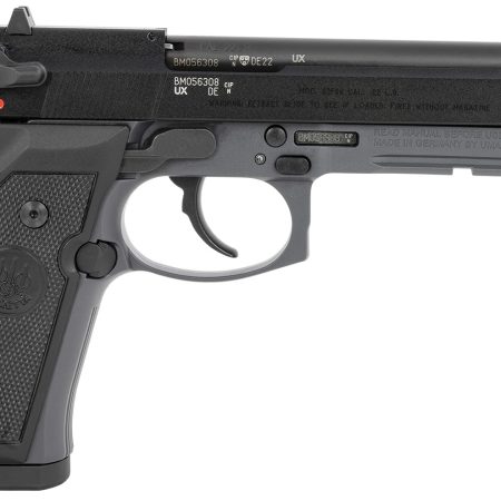 Beretta USA J90A192FSR59 92FSR  Full Size Frame 22 LR 15+1 5.30" Black Steel Barrel, Black Bruniton Serrated Slide, Sniper Gray Aluminum Frame w/Beavertail & Picatinny Rail, Ambidextrous