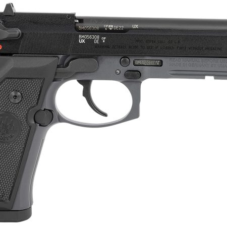 Beretta USA J90A192FSRF58 92FSR  Full Size Frame 22 LR 10+1 5.30" Black Steel Barrel, Black Bruniton Serrated Slide, Sniper Gray Aluminum Frame w/Beavertail & Picatinny Rail, Ambidextrous