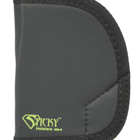 Sticky Holsters MD6 MD-6  Black/Green Latex Free Rubber Fits Ruger SP101 Ambidextrous