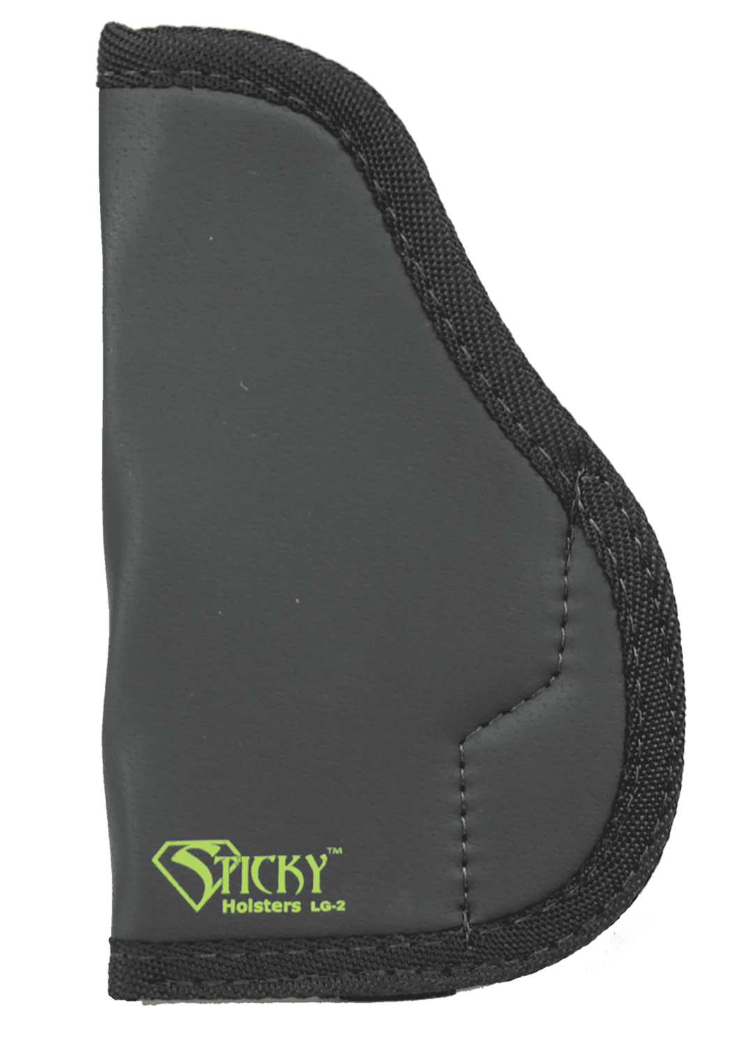 Sticky Holsters LG2 LG-2 Black/Green Latex Free Rubber Fits Med/Lg Semi-Auto Ambidextrous