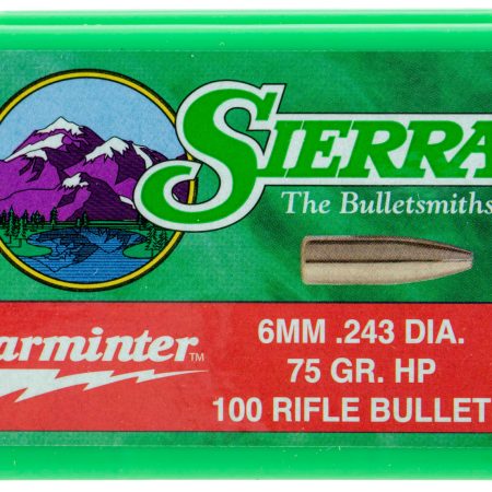 Sierra 1510 Varminter  6mm 75gr Hollow Point 100/Box
