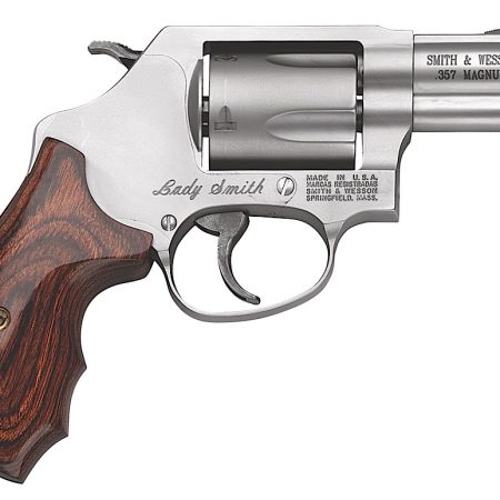 Smith & Wesson 162414 Model 60 Ladysmith *CA Compliant J-Frame 357 Mag/38 Special +P 5 Shot 2.12" Satin Stainless Steel Barrel, Satin Cylinder, Satin Stainless Steel Frame, Wood Grip, Exposed Hammer