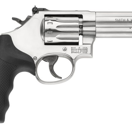 Smith & Wesson 160584 Model 617  22 LR  Stainless Steel 4" Barrel & 10 Shot Cylinder, Satin Stainless Steel K-Frame, Black Polymer Grip,Internal Lock