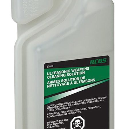 RCBS 87059 Ultrasonic Weapons Cleaning Solution Cleans Lubricates Protects 32 oz. Bottle