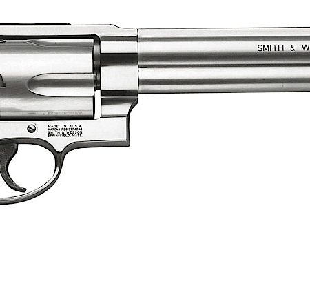 Smith & Wesson 163500 Model 500  500 S&W Mag Stainless Steel 8.38" Barrel & 5rd Cylinder, Satin  Stainless Steel X-Frame, Fixed Compensator, Internal Lock