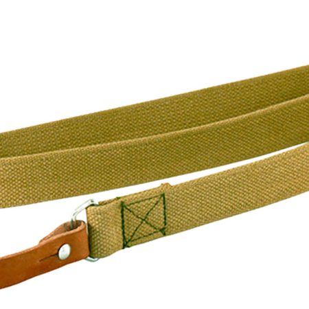 Aim Sports PJSSL Heavy Duty  made of Olive Canvas with Leather Trim, 20"-42" OAL & Heavy Duty Design for AK-Platforms