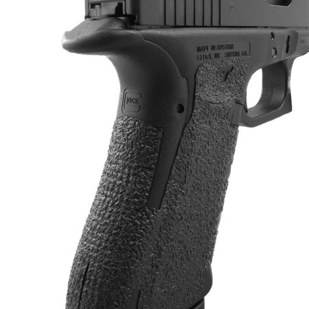 Talon Grips 113R Adhesive Grip Compatible w/ Glock 17/22/24/31/34/35/37 Gen4 w/No Backstrap, Black Textured Rubber
