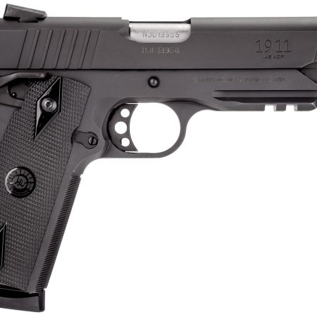 Taurus 1191101B1 1911  Full Size Frame 45 ACP 8+1 5" Matte Stainless Steel Barrel, Matte Black Serrated Steel Slide & Frame w/Beavertail & Picatinny Rail, Black Checkered Polymer Grip, Right Hand
