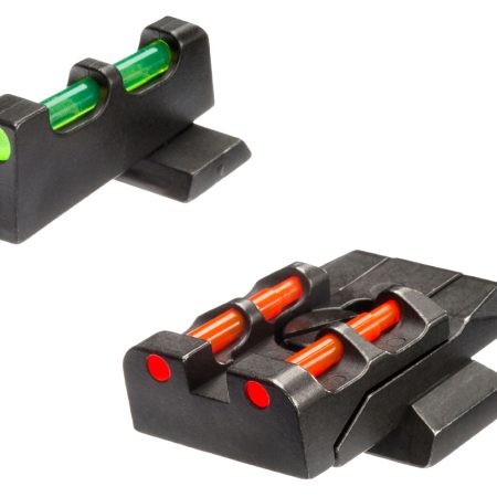HiViz SWMPE21 Adjustable Sight Set S&W M&P Green Fiber Optic Front Sight-Orange Fiber Optic Rear Sight