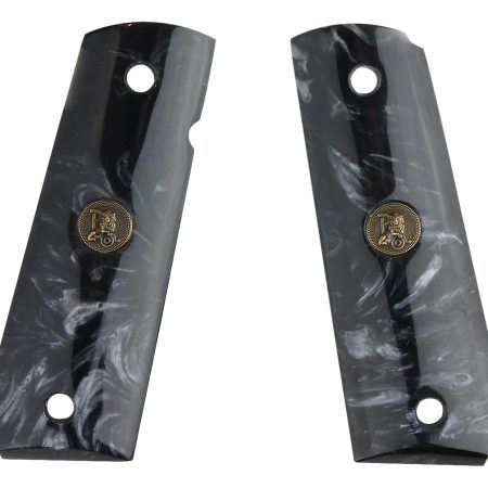 Pachmayr 62000 Custom Grip Black Simulated Pearl Panels for 1911 with Ambidextrous Safety