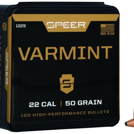 Speer 1029 Varmint 22Cal 50gr Jacketed Soft Point 100 Per Box/5 Case